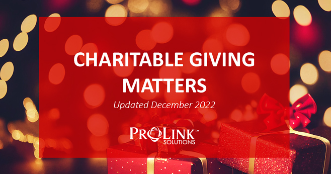 Charitable Giving Matters